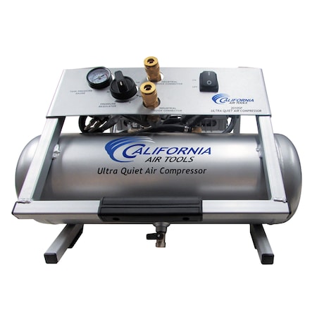 California Air Tools Ultra Quiet And Oil-Free 1.0 Hp, 2.0 Gal. Steel Tank Air Compressor 2010SP